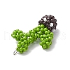 Handmade Glass Seed Beaded Cactus Pendants PALLOY-MZ00684-4