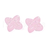 Frosted Transparent Acrylic Beads OACR-P029-09B-01-3