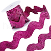 Gorgecraft 5 Yards Polyester Wavy Fringe Trim Ribbon OCOR-GF0003-45D-1