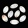 Natural Freshwater Shell Connector Charms X-SHEL-N026-214A-A01-2