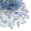Gradient Color Transparent Glass Beads GLAA-B026-01L-1
