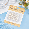 Beebeecraft 40Pcs 304 Stainless Steel Pendant Cabochon Settings STAS-BBC0006-24B-G-6