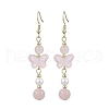 Natural Beads Dangle Earrings EJEW-JE06317-3