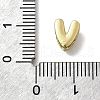Brass Micro Pave Cubic Zirconia Letter Multi-Strand Links KK-D295-32G-22-3