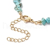 Natural Howlite Chip Beaded Bracelets for Women BJEW-JB11742-04-4