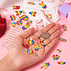  26Pcs 13 Styles Rainbow Color Pride Alloy Enamel Pendants ENAM-TA0001-88-6