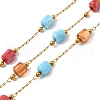 Handmade 304 Stainless Steel Beaded Chains CHS-L031-10G-1