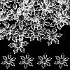 SUNNYCLUE 100Pcs Christmas Transparent Acrylic Connector Charms OACR-SC0001-58-1
