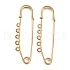 Ion Plating(IP) 304 Stainless Steel Safety Pins Brooch Findings STAS-K252-05C-G-1