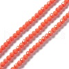 Faceted(32 Facets) Glass Beads Strands EGLA-J042-35A-04-1