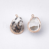 Electroplate Sea Shell Pendants SSHEL-T009-14-2