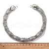 14mm Twist Iron Chain Necklaces NJEW-G163-02P-5