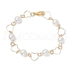 Brass Link Bracelets for Women BJEW-JB11277-1