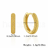 Fashionable Simple S925 Sterling Silver Circle Hoop Earrings for Work and Daily Wear PV4138-1-3