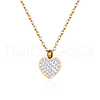 Stylish Stainless Steel Heart Pendant Necklace for Women GE0081-3-1