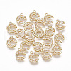 Brass Cubic Zirconia Charms KK-S348-330C-1