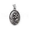 Retro 304 Stainless Steel Big Pendants STAS-I205-19AS-1
