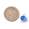 20Pcs Two Tone Opaque Acrylic Round Connector Charms PALLOY-JF03538-2
