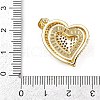 Brass Micro Pave Cubic Zirconia Pendants KK-S526-15G-A-3