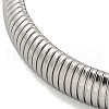 Non-Tarnish 304 Stainless Steel Spring Bangles for Women Men BJEW-U003-02D-P-3