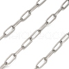 Stainless Steel Oval Paperclip Chains CHS-G040-01A-P-1