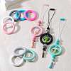 9Pcs Ring Food Grade Eco-Friendly Silicone Focal Beads JX895B-3