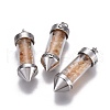 Natural Citrine Big Pointed Pendants G-E516-B06-1-2