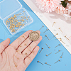 Unicraftale 80Pcs Brass Stud Earring Findings KK-UN0002-75B-4