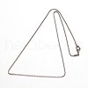 Tarnish Resistant 304 Stainless Steel Box Chain Necklaces NJEW-M124-10P-2