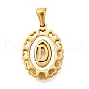 Golden 304 Stainless Steel Pendants STAS-K300-02G-D-1