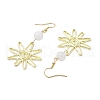 Alloy White Jade Dangle Earrings EJEW-JE06425-03-4