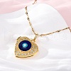 304 Stainless Steel Neacklace NJEW-R028-01G-3