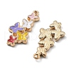 Alloy Enamel Pendants ENAM-S022-04A-2
