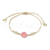 Adjustable Nylon Braided Bead Stackable Bracelets for Women BJEW-JB111344-3