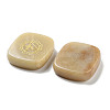 Natural Red Aventurine Rectangle with Chakra Sign Figurines Display Decorations DJEW-K025-02D-2