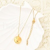 304 Stainless Steel Clear Cubic Zirconia Constellation Pendant Necklaces NJEW-R021-02G-09-3
