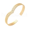 304 Stainless Steel Cuff Bangles for Women BJEW-U032-12G-2