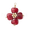 Two Tone Acrylic Charms PALLOY-JF03331-4