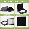 Lichee Textured Cardboard Jewelry Boxes CON-WH0089-100-4