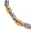 201 Stainless Steel Link Chain Bracelets BJEW-B078-139GP-2