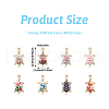 Craftdady 32Pcs 8 Colors Zinc Alloy Enamel Pendants FIND-CD0001-39-4