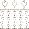 SOFPLATE 120Pcs Tibetan Style Alloy Toggle Clasps FIND-SP0001-58-1