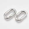 Non-Tarnish 304 Stainless Steel Spring Gate Rings STAS-S079-89-2