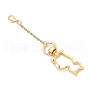 2Pcs 2 Colors Cat Alloy Swivel Lobster Clasps HJEW-JM03382-5