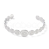 Non-Tarnish 304 Stainless Steel Open Cuff Bangles for Women BJEW-C071-09P-2