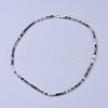 Natural Rutilated Quartz Beaded Necklaces NJEW-K114-A-A05-1
