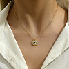 Four Leaf Clover Charm Lucky Necklace TU5903-3-2