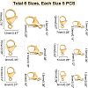 UNICRAFTALE PVD Vacuum Plating 304 Stainless Steel Lobster Claw Clasps STAS-UN0019-30G-4