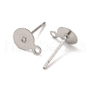 304 Stainless Steel Stud Earring Findings STAS-E025-1-2