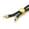 Half Finished Twisted Milan Rope Slider Bracelets FIND-G032-01G-17-3